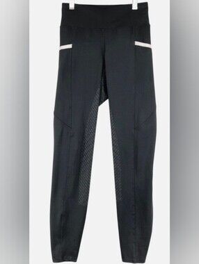 Men's Black Grip-Panel Athletic Joggers